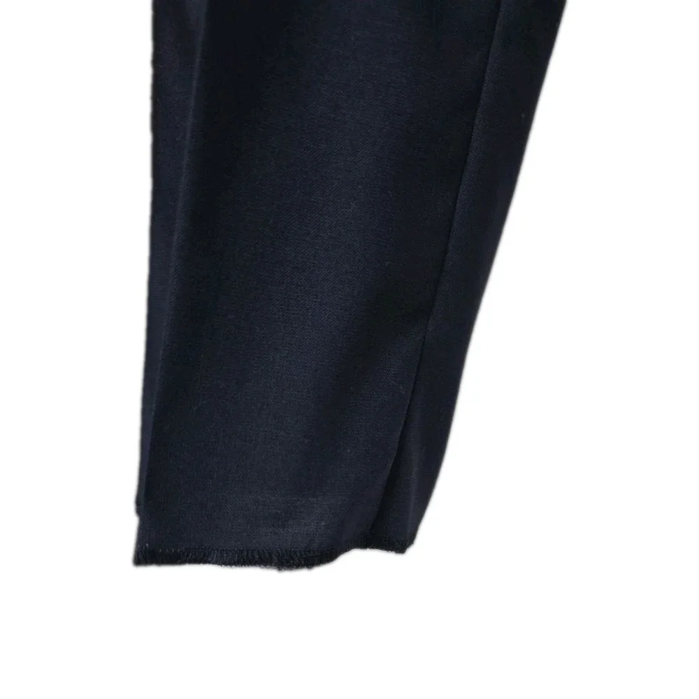 Louis Vuitton Rare Uniform Mens Navy Slim Unhemmed Trousers Size EU 44/US 28 NWT